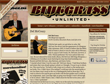 Tablet Screenshot of bluegrassmusic.com